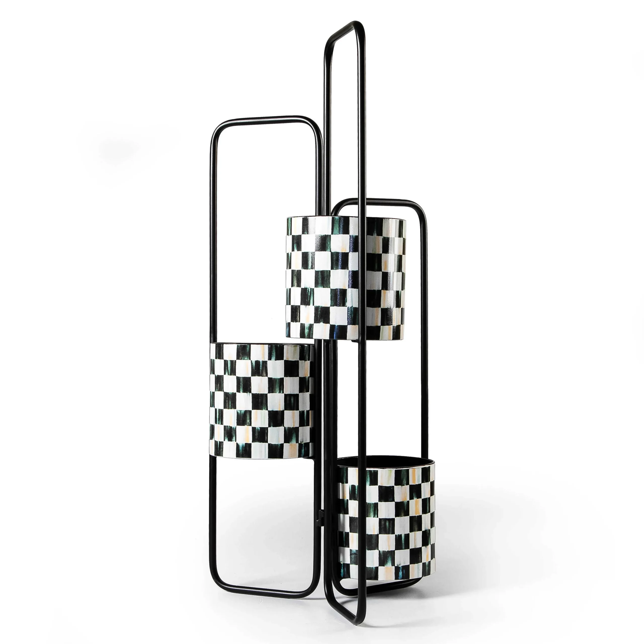 MacKenzie-Childs Courtly Check Triple Plant Stand| Spring|Greenery & Florals