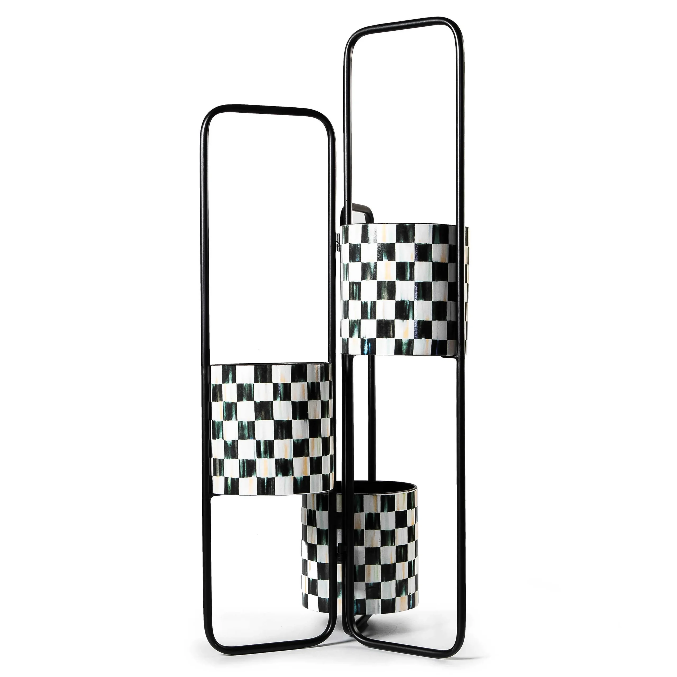 MacKenzie-Childs Courtly Check Triple Plant Stand| Spring|Greenery & Florals