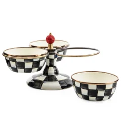 MacKenzie-Childs Courtly Check Triplicity| Bar Entertaining|Serveware