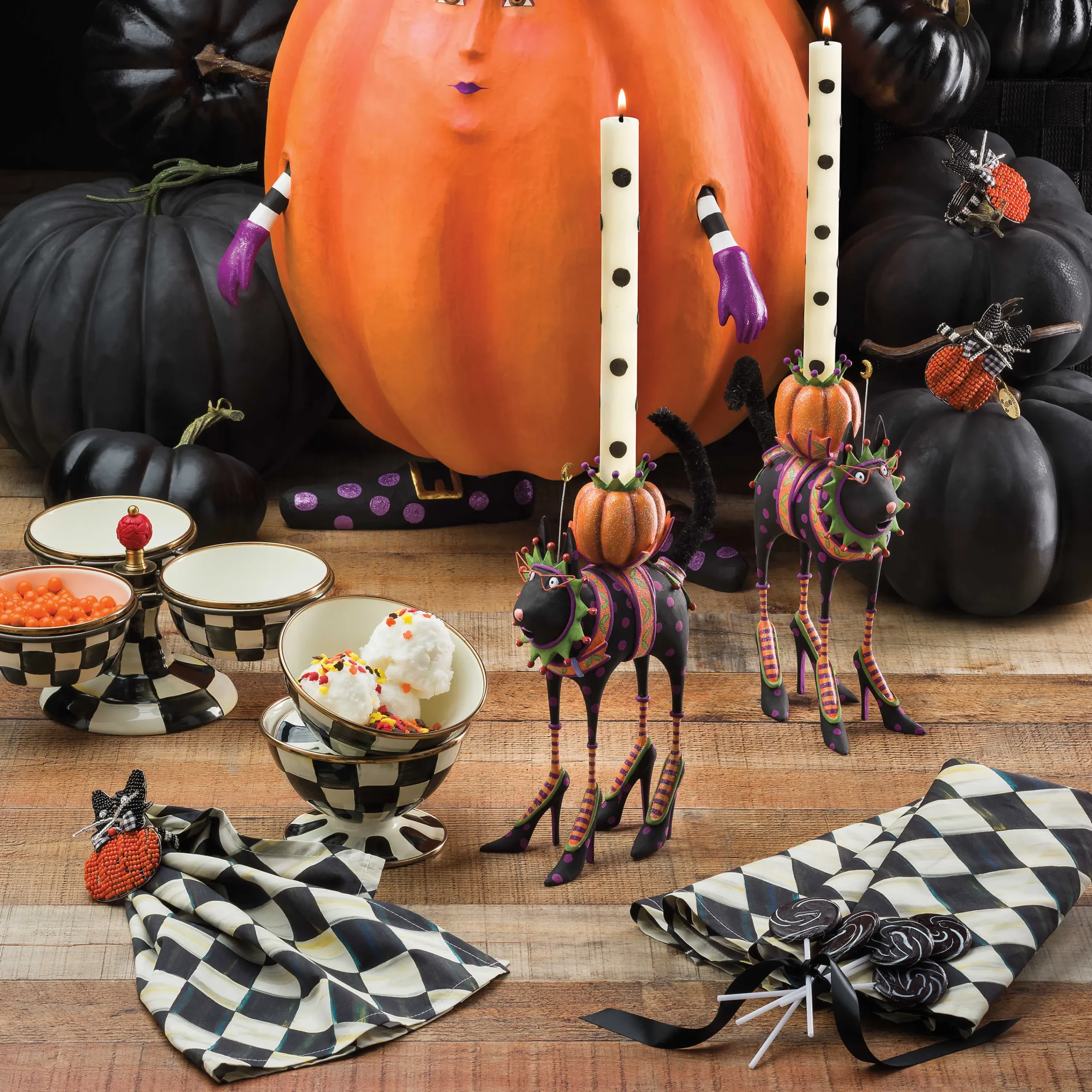 MacKenzie-Childs Courtly Check Triplicity| Bar Entertaining|Serveware