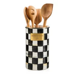 MacKenzie-Childs Courtly Check Utensil Holder| Kitchen Storage & Organization