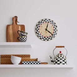 MacKenzie-Childs Courtly Check Wall Clock| Room Accents