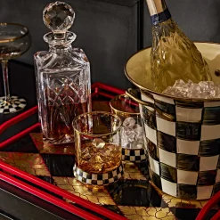 MacKenzie-Childs Courtly Check Wine Cooler| Fall Entertaining|Drinkware