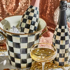 MacKenzie-Childs Courtly Check Wine Cooler| Fall Entertaining|Drinkware