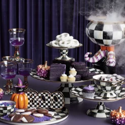 MacKenzie-Childs Courtly Check Wine Glass| Fall Entertaining|Drinkware