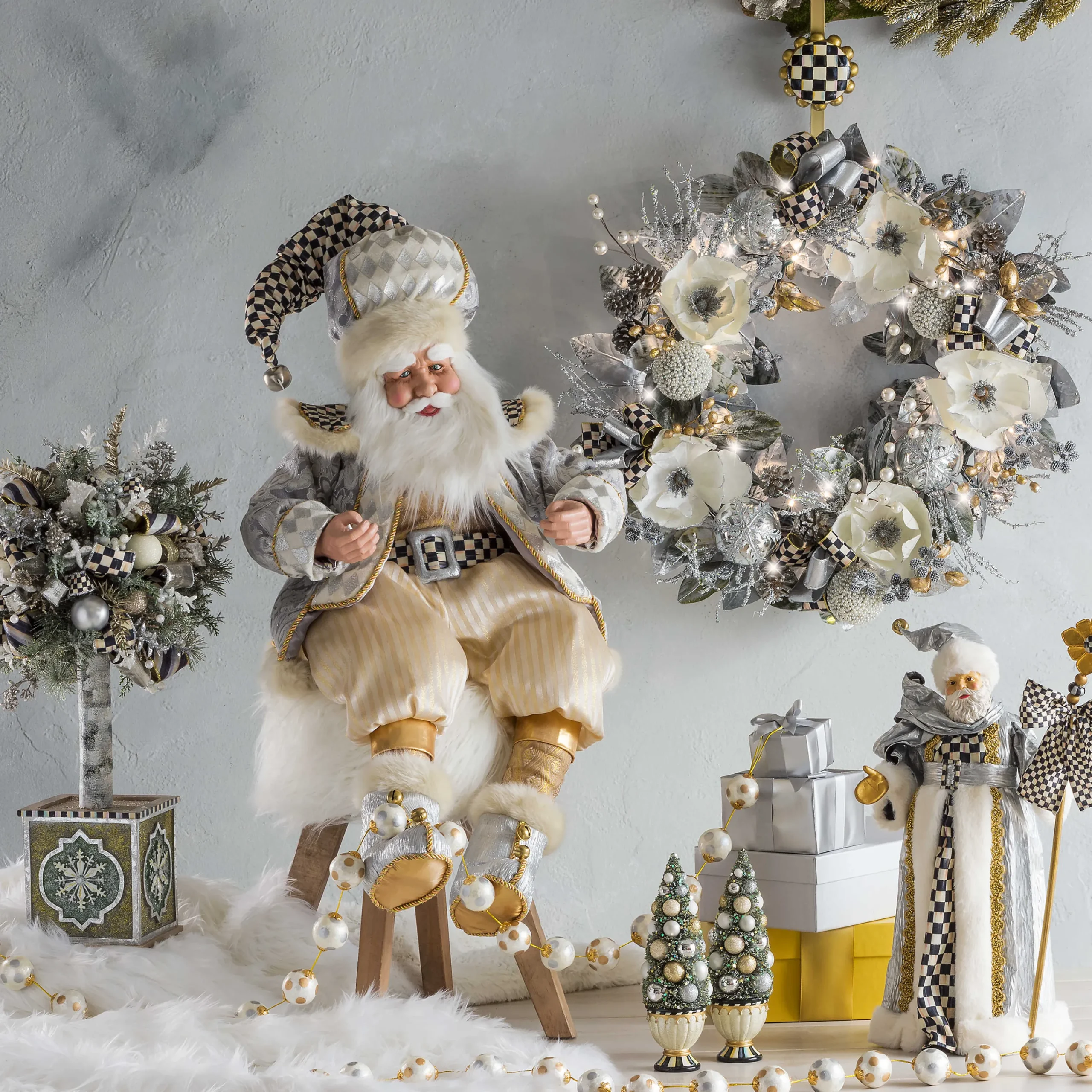 MacKenzie-Childs Courtly Check Wreath Hanger| Easter|Spring