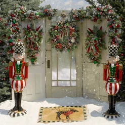 MacKenzie-Childs Courtly Check Wreath Hanger| Easter|Spring