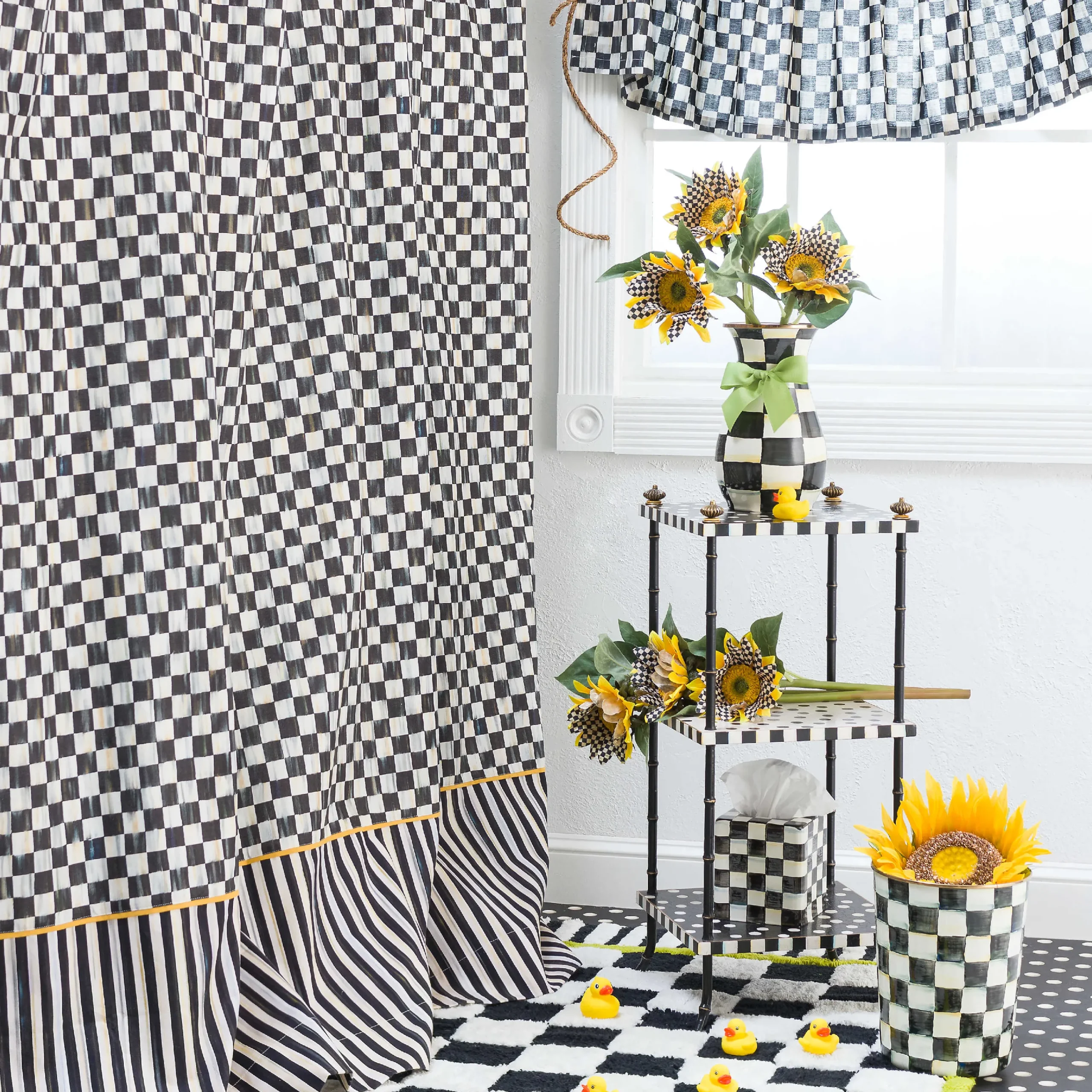 MacKenzie-Childs Courtly Check Yellow Sunflower| Spring|The Fall Shop