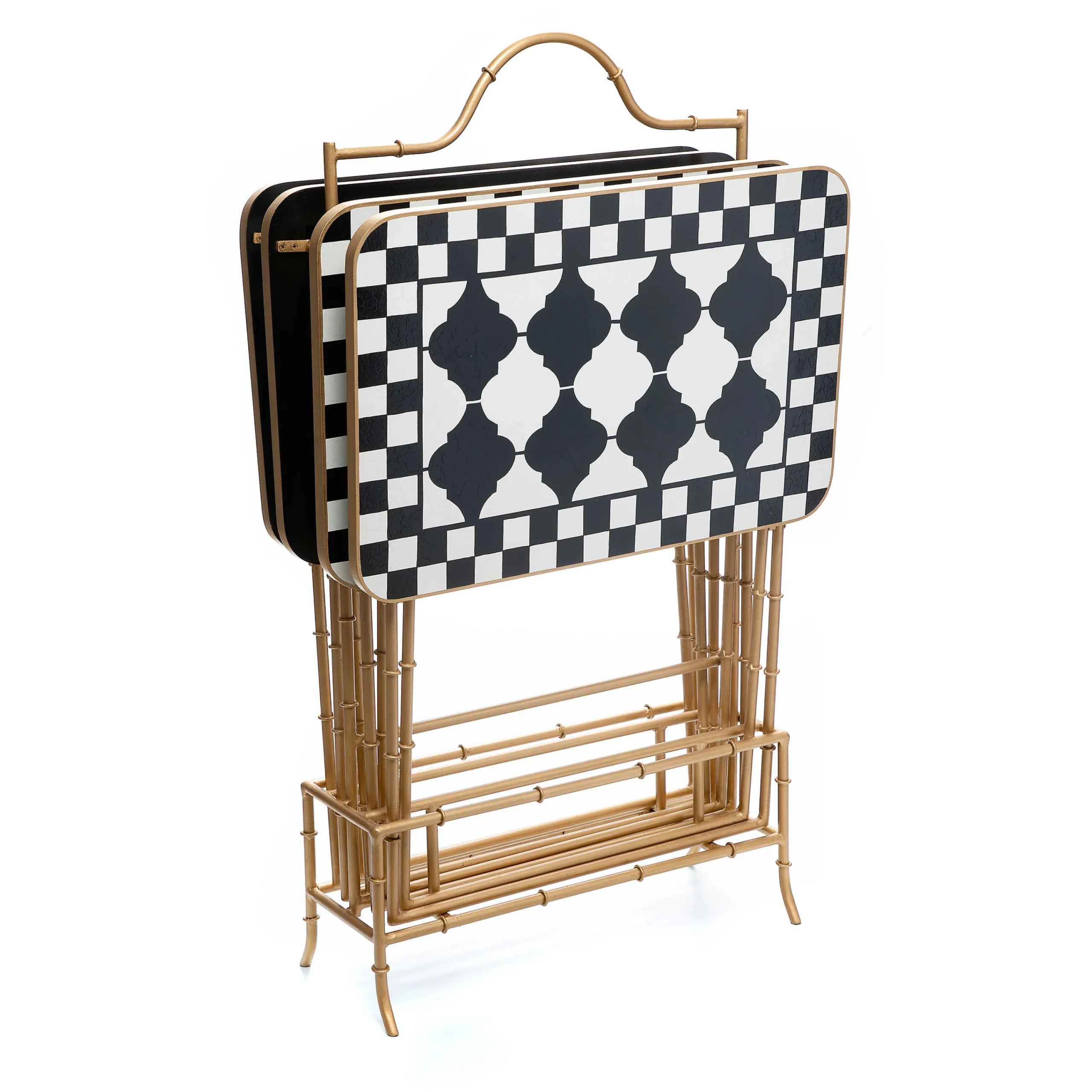MacKenzie-Childs Courtly Cocktail Trays, Set of 4| Living Room|Bar Entertaining