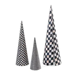MacKenzie-Childs Courtly Cone Trees, Set of 3| Holiday|Decor Sets