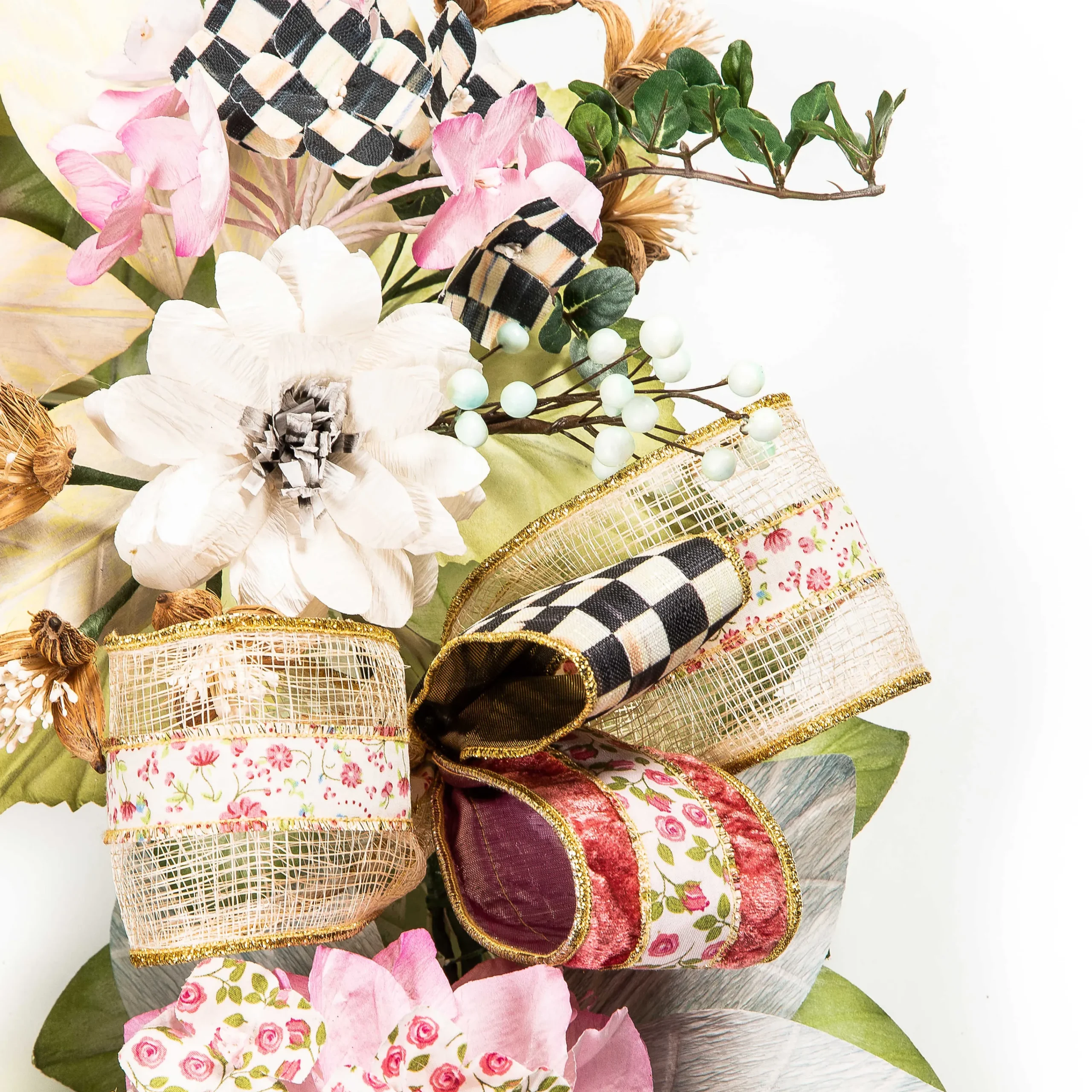 MacKenzie-Childs Courtly Cottage Wreath| Spring|Greenery & Florals