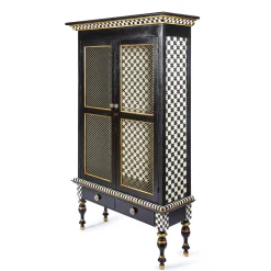 MacKenzie-Childs Courtly Criss-Cross Cabinet| Storage Furniture|Dining Room & Kitchen