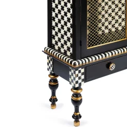 MacKenzie-Childs Courtly Criss-Cross Cabinet| Storage Furniture|Dining Room & Kitchen