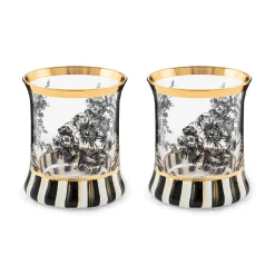 MacKenzie-Childs Courtly English Garden Tumbler Glass, Set of 2| Easter|Spring