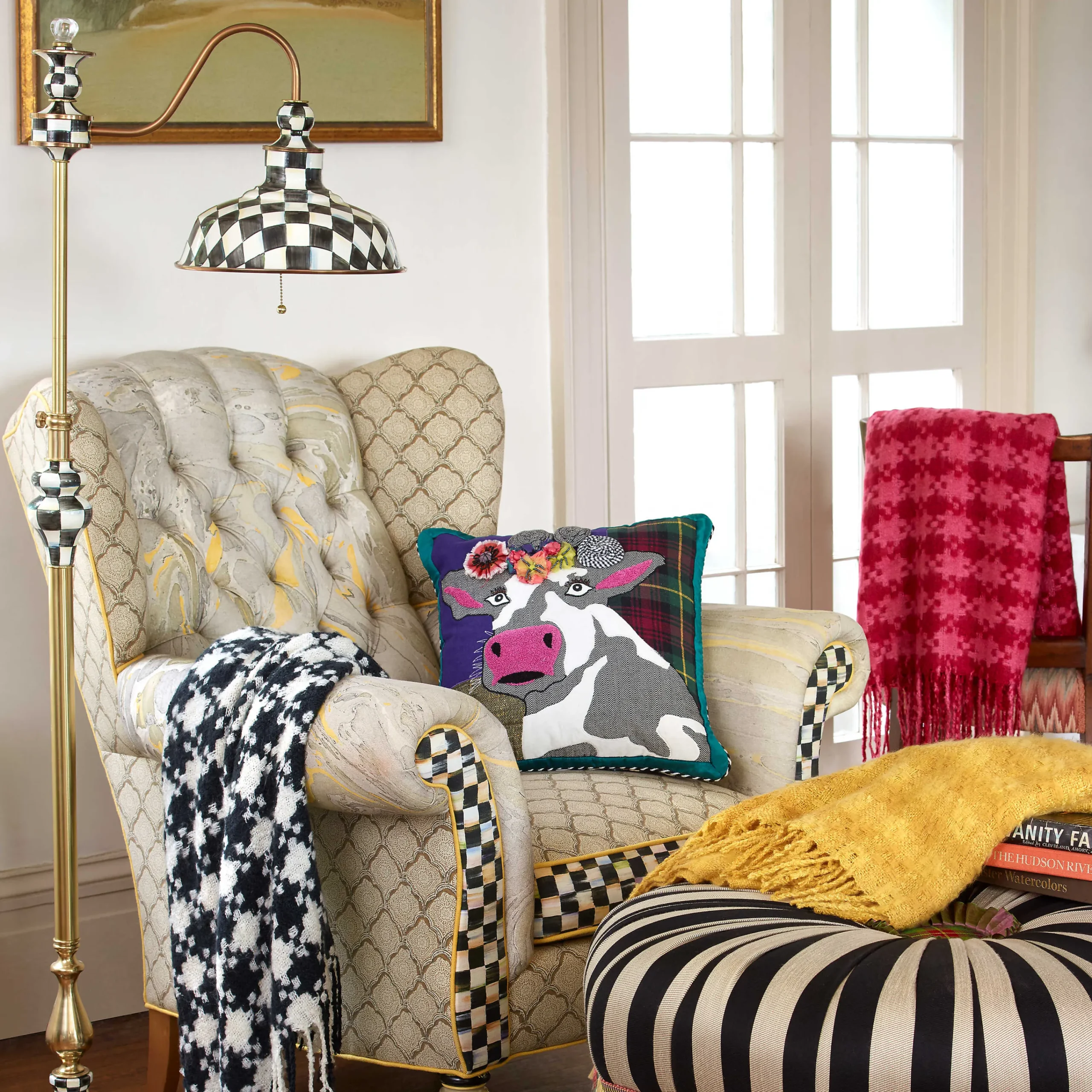 MacKenzie-Childs Courtly Farmhouse Floor Lamp| Lighting