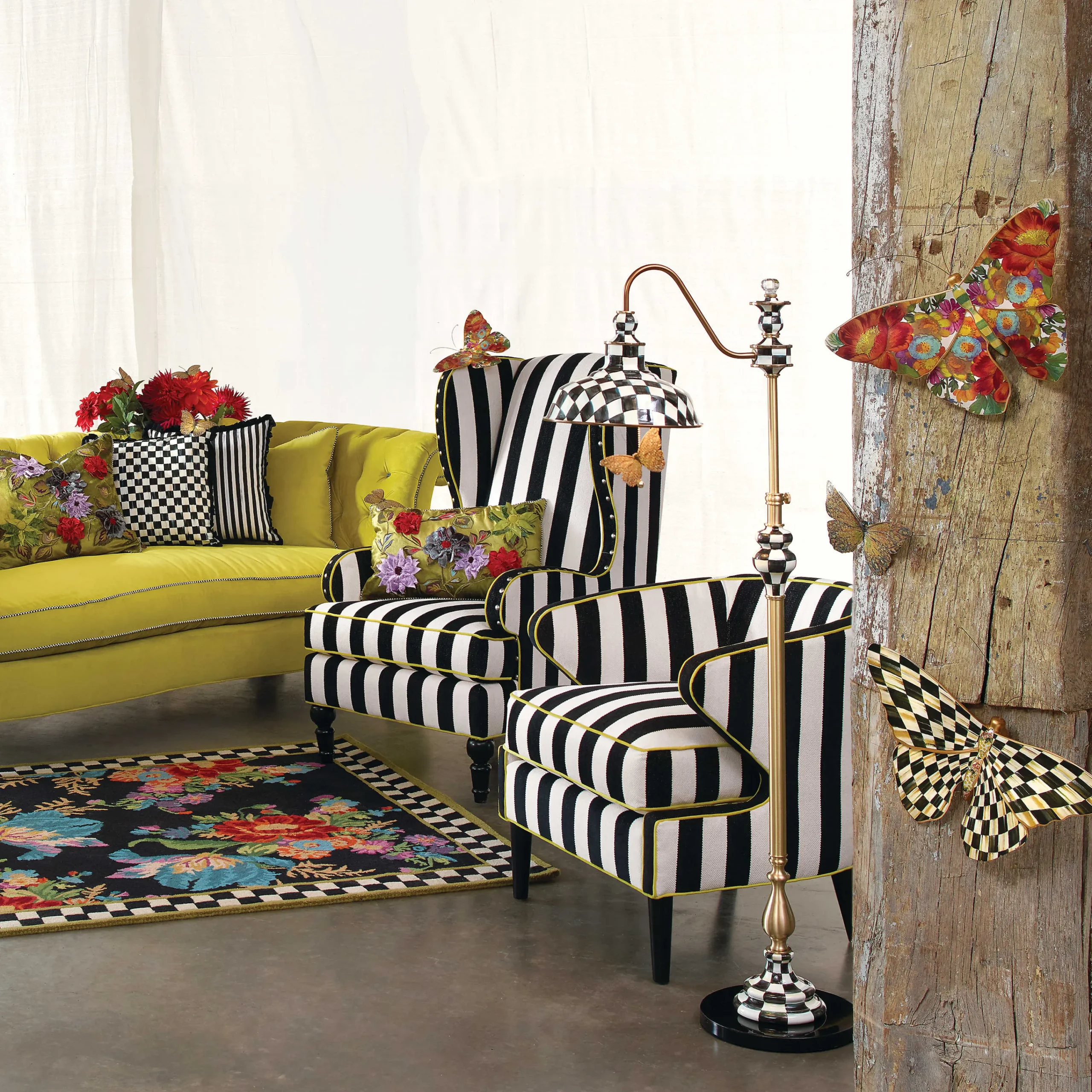 MacKenzie-Childs Courtly Farmhouse Floor Lamp| Lighting