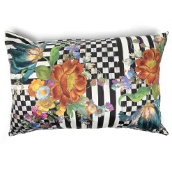 MacKenzie-Childs Courtly Flower Market Lumbar Pillow| Spring|Pillows, Throws, & Cushions