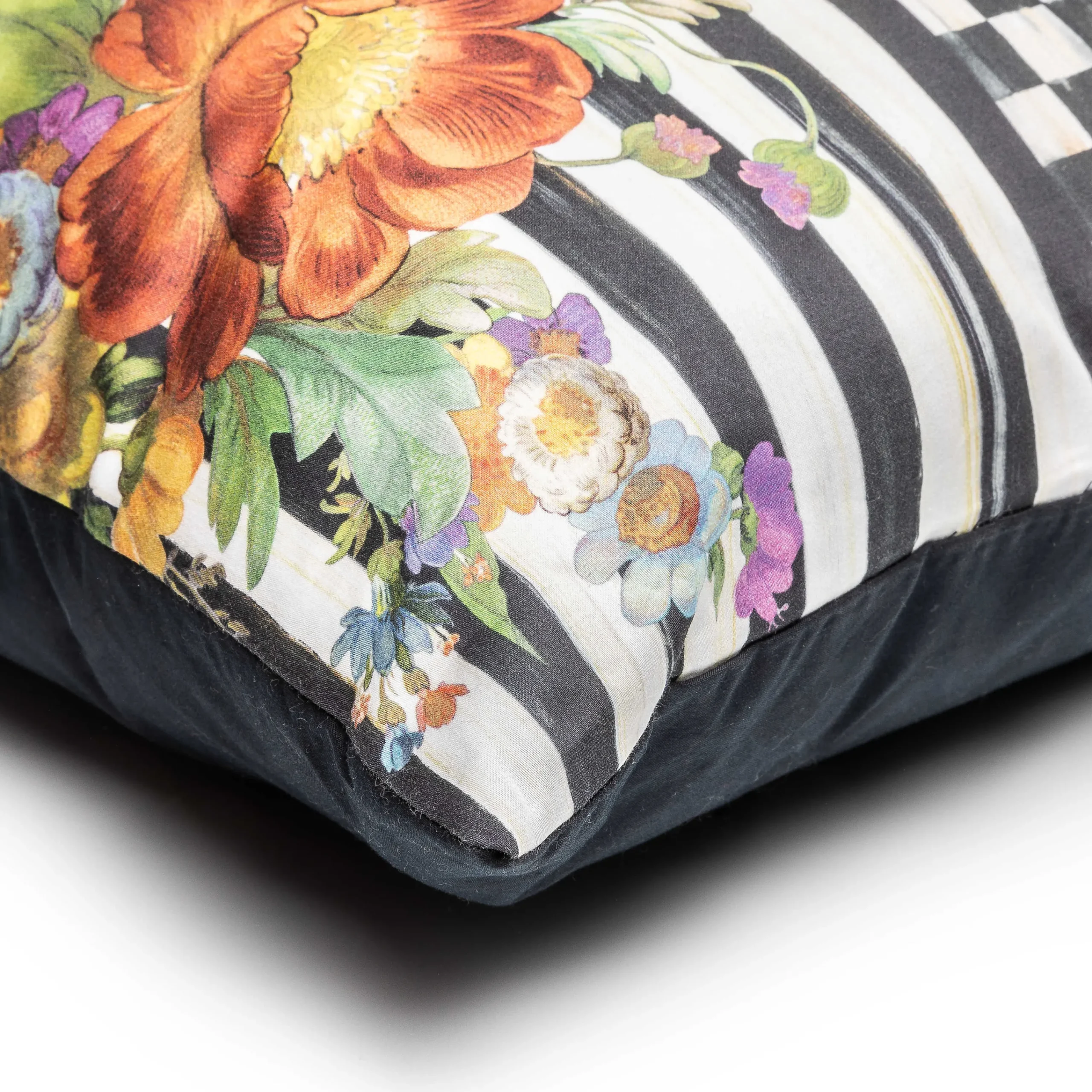 MacKenzie-Childs Courtly Flower Market Lumbar Pillow| Spring|Pillows, Throws, & Cushions