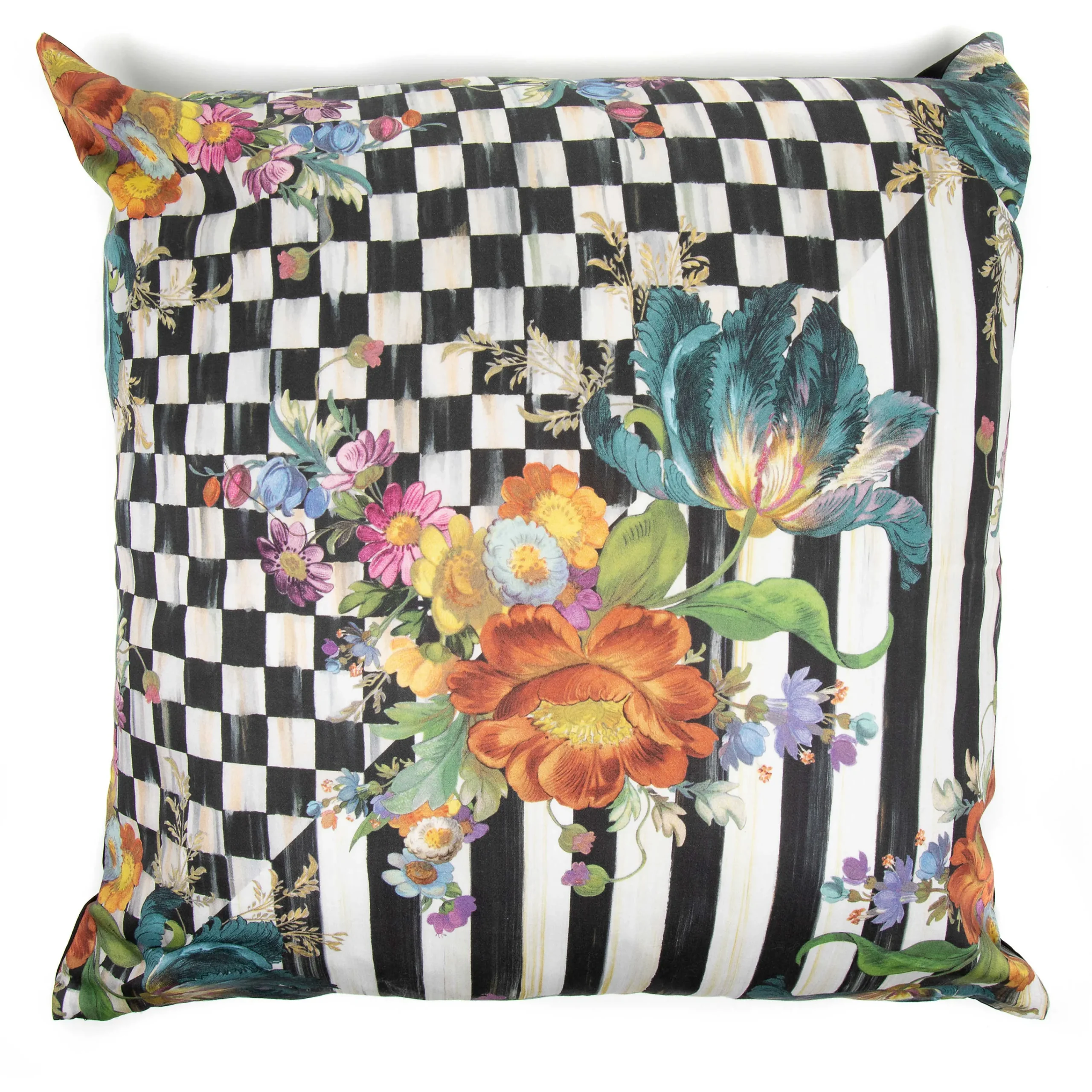 MacKenzie-Childs Courtly Flower Market Pillow| Spring|Pillows, Throws, & Cushions