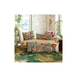 MacKenzie-Childs Courtly Flower Market Pillow| Spring|Pillows, Throws, & Cushions