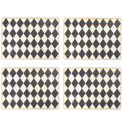 MacKenzie-Childs Courtly Harlequin Cork Back Placemats, Set of 4| Table Accessories|Kitchen & Table Linens
