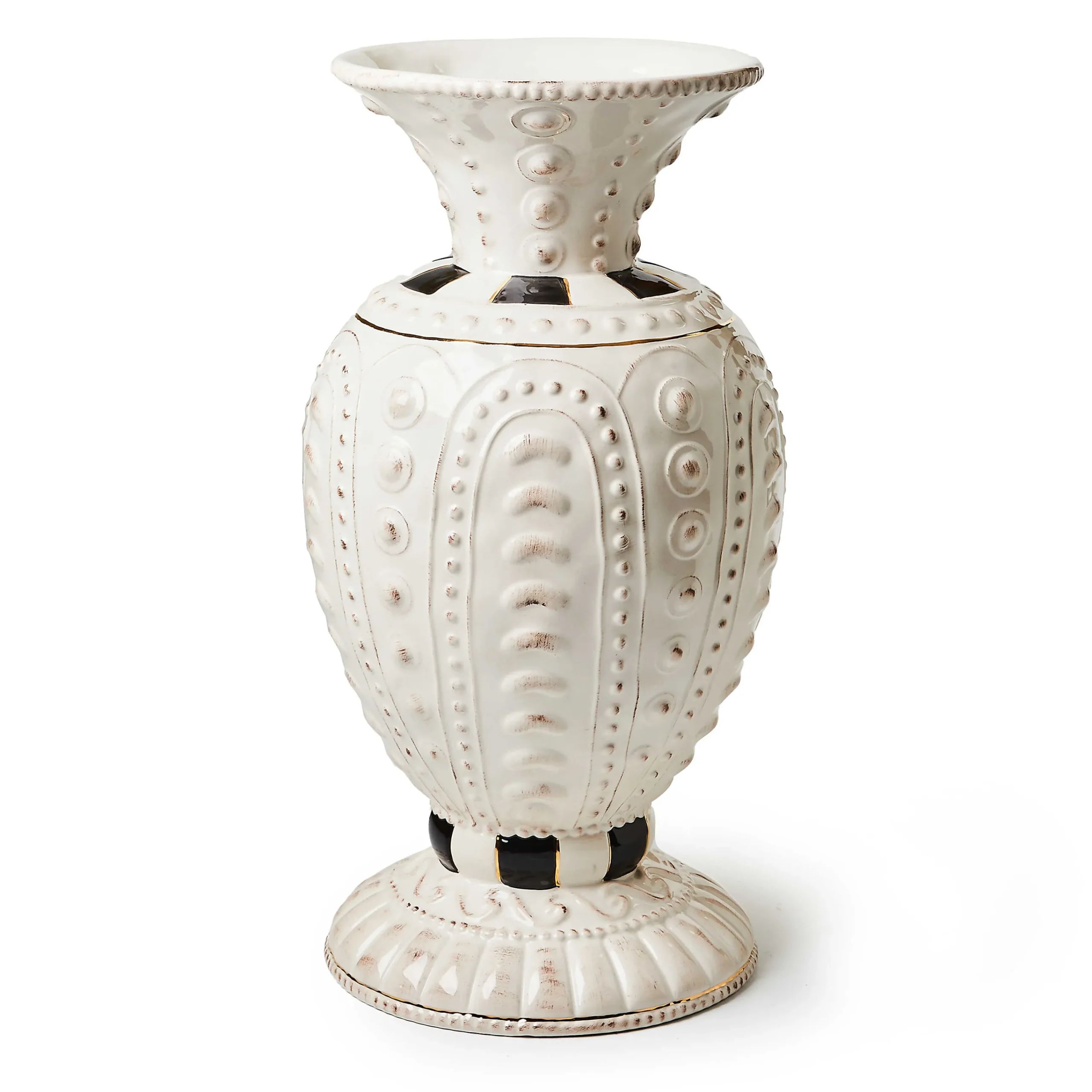 MacKenzie-Childs Courtly Large Ceramic Vase| Room Accents