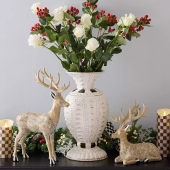 MacKenzie-Childs Courtly Large Ceramic Vase| Room Accents