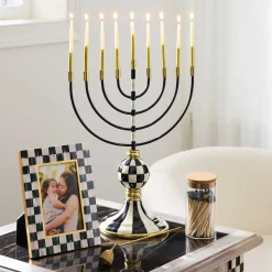 MacKenzie-Childs Courtly Menorah| Holiday|Room Accents