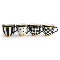 MacKenzie-Childs Courtly Mugs, Set of 4| The Coffee Shop|Drinkware