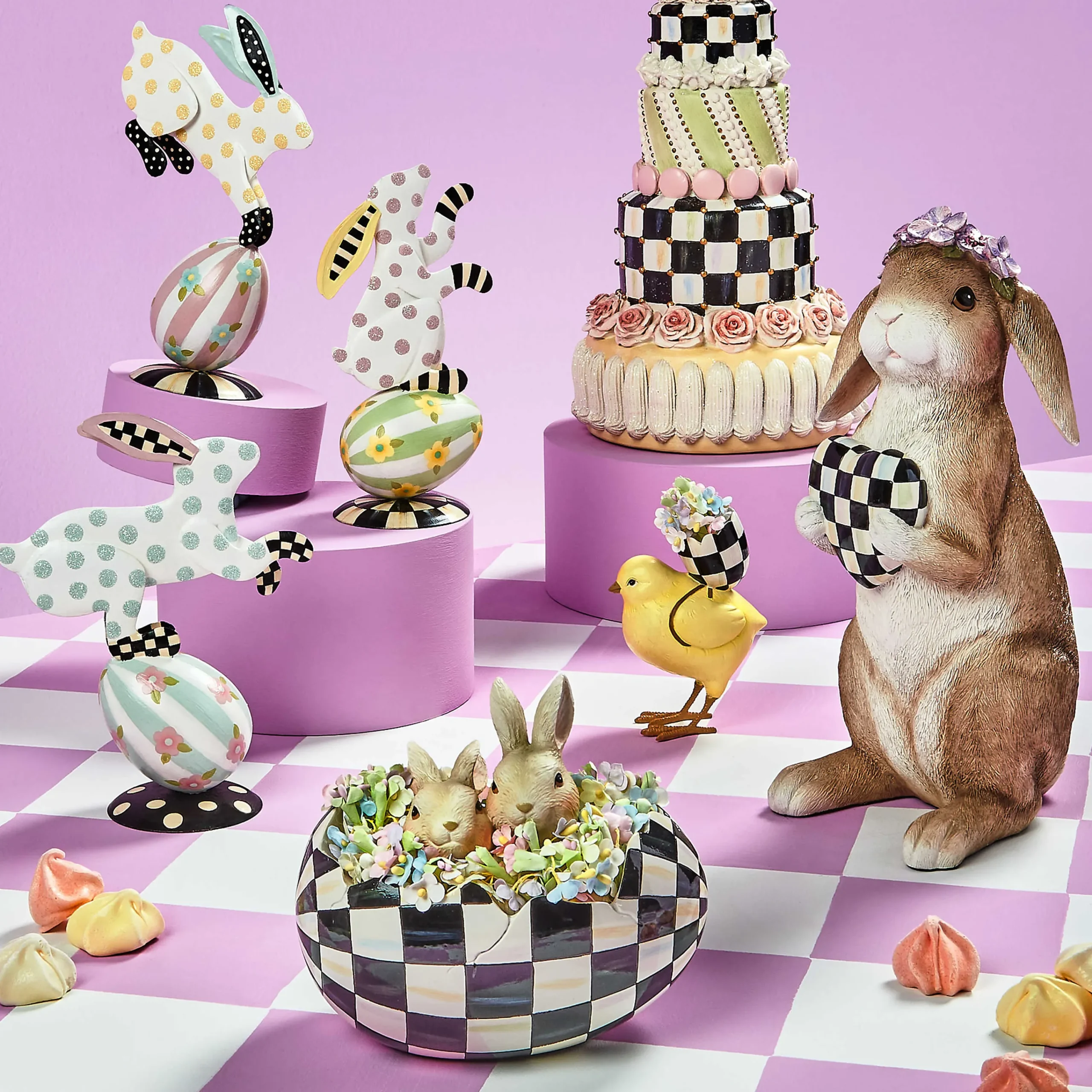 MacKenzie-Childs Courtly Peekaboo Egg| Spring|Easter
