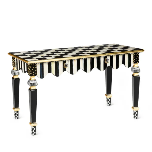 MacKenzie-Childs Courtly Stripe Console Table| Storage Furniture|Entryway Furniture