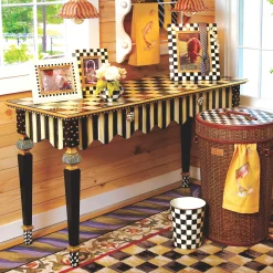 MacKenzie-Childs Courtly Stripe Console Table| Storage Furniture|Entryway Furniture