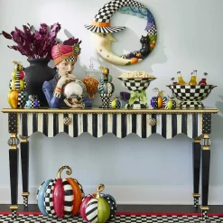 MacKenzie-Childs Courtly Stripe Console Table| Storage Furniture|Entryway Furniture