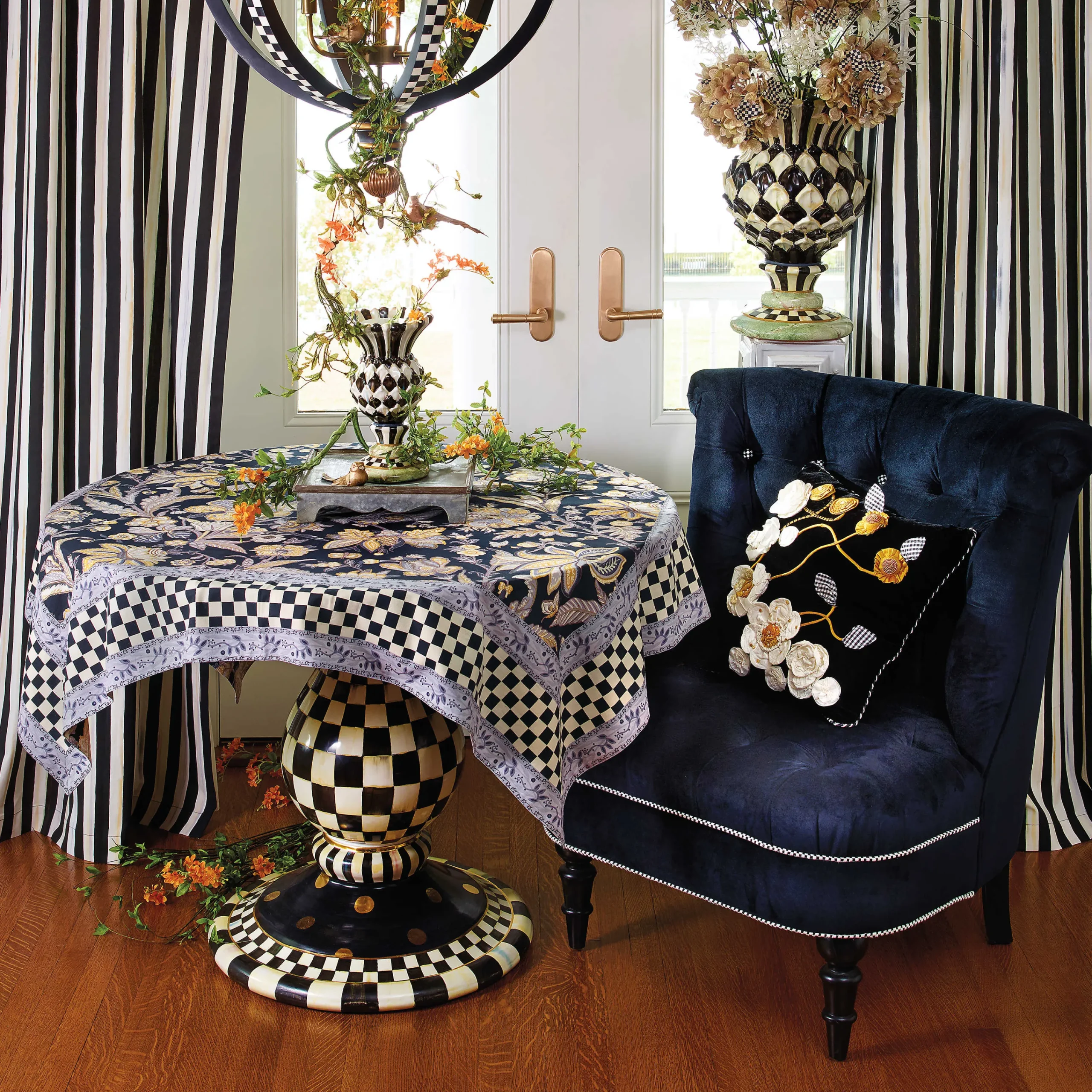 MacKenzie-Childs Courtly Stripe Curtain Panel| Room Accents
