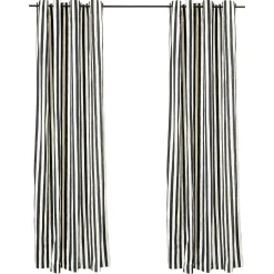 MacKenzie-Childs Courtly Stripe Grommet Top Curtain Panel| Room Accents