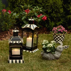 MacKenzie-Childs Courtly Stripe Large Candle Lantern| Spring|The Fall Shop
