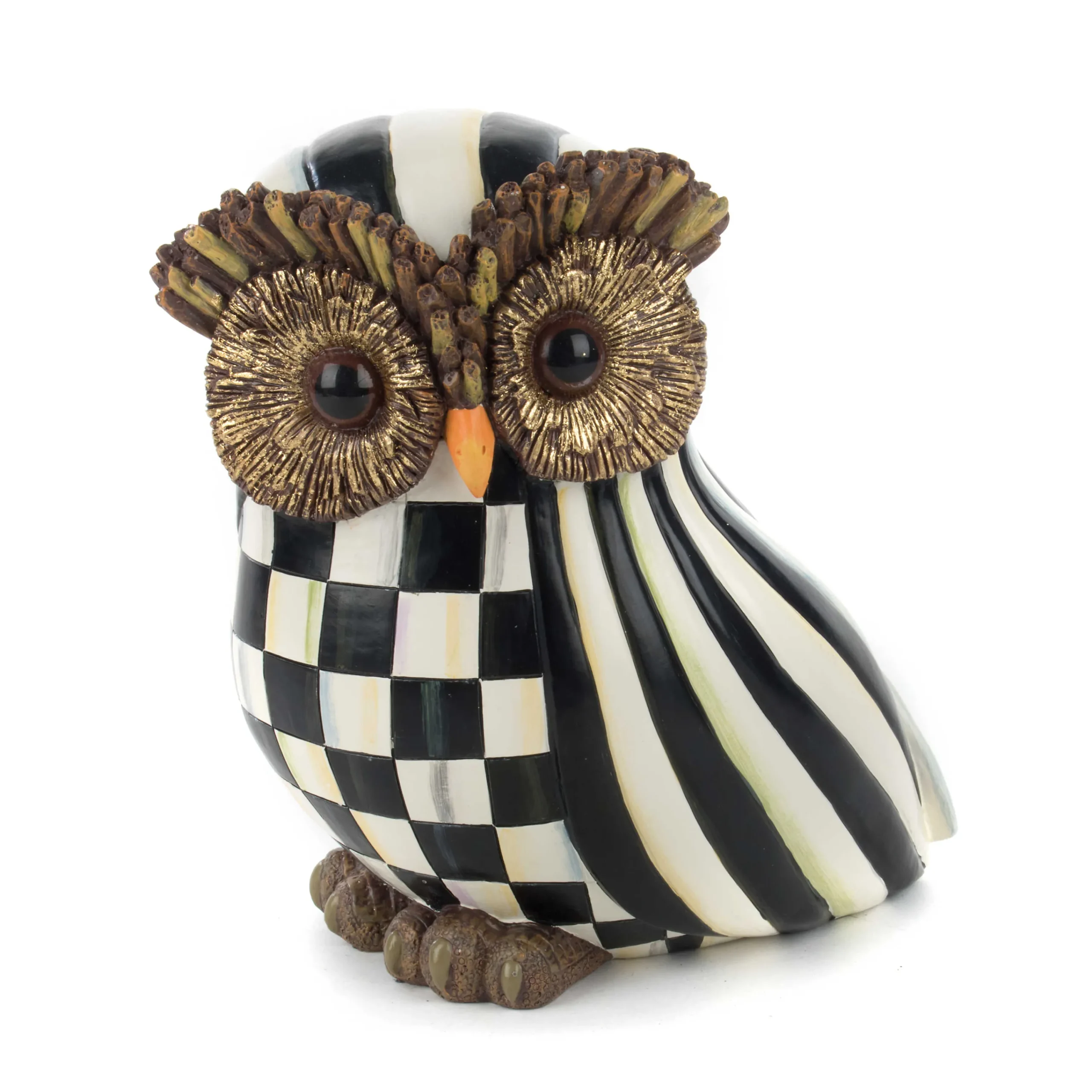 MacKenzie-Childs Courtly Stripe Owl| The Halloween Shop|The Fall Shop