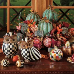 MacKenzie-Childs Courtly Stripe Owl| The Halloween Shop|The Fall Shop