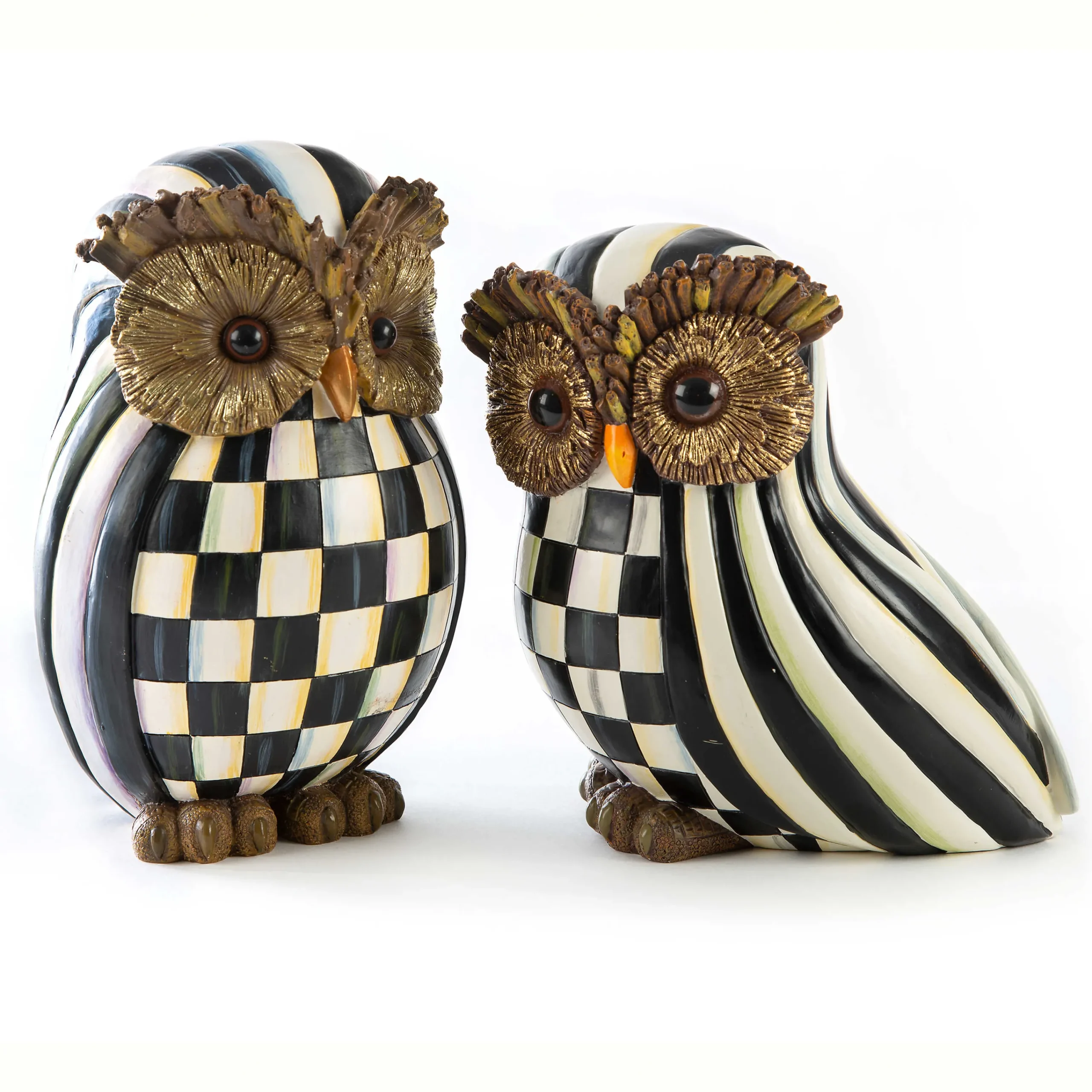 MacKenzie-Childs Courtly Stripe Owl| The Halloween Shop|The Fall Shop