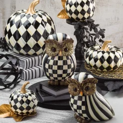 MacKenzie-Childs Courtly Stripe Owl| The Halloween Shop|The Fall Shop