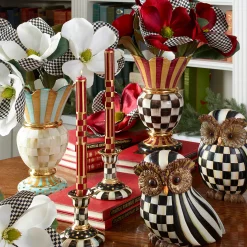 MacKenzie-Childs Courtly Stripe Owl| The Halloween Shop|The Fall Shop
