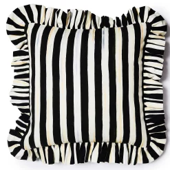 MacKenzie-Childs Courtly Stripe Ruffle Throw Pillow| Pillows, Throws, & Cushions