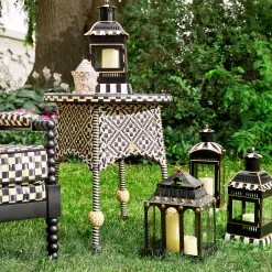 MacKenzie-Childs Courtly Stripe Small Candle Lantern| Spring|The Fall Shop