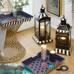 MacKenzie-Childs Courtly Stripe Small Candle Lantern| Spring|The Fall Shop