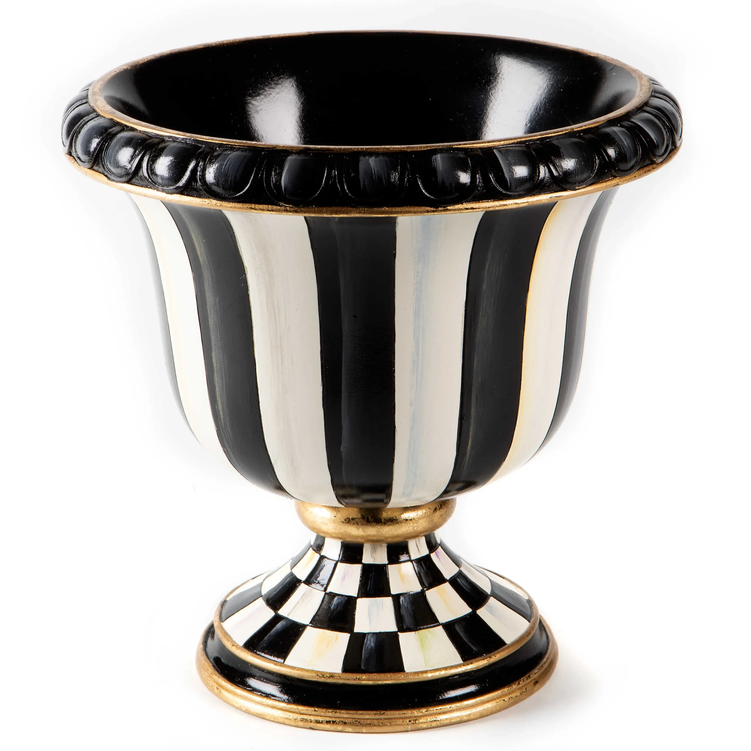 MacKenzie-Childs Courtly Stripe Tabletop Urn| Outdoor