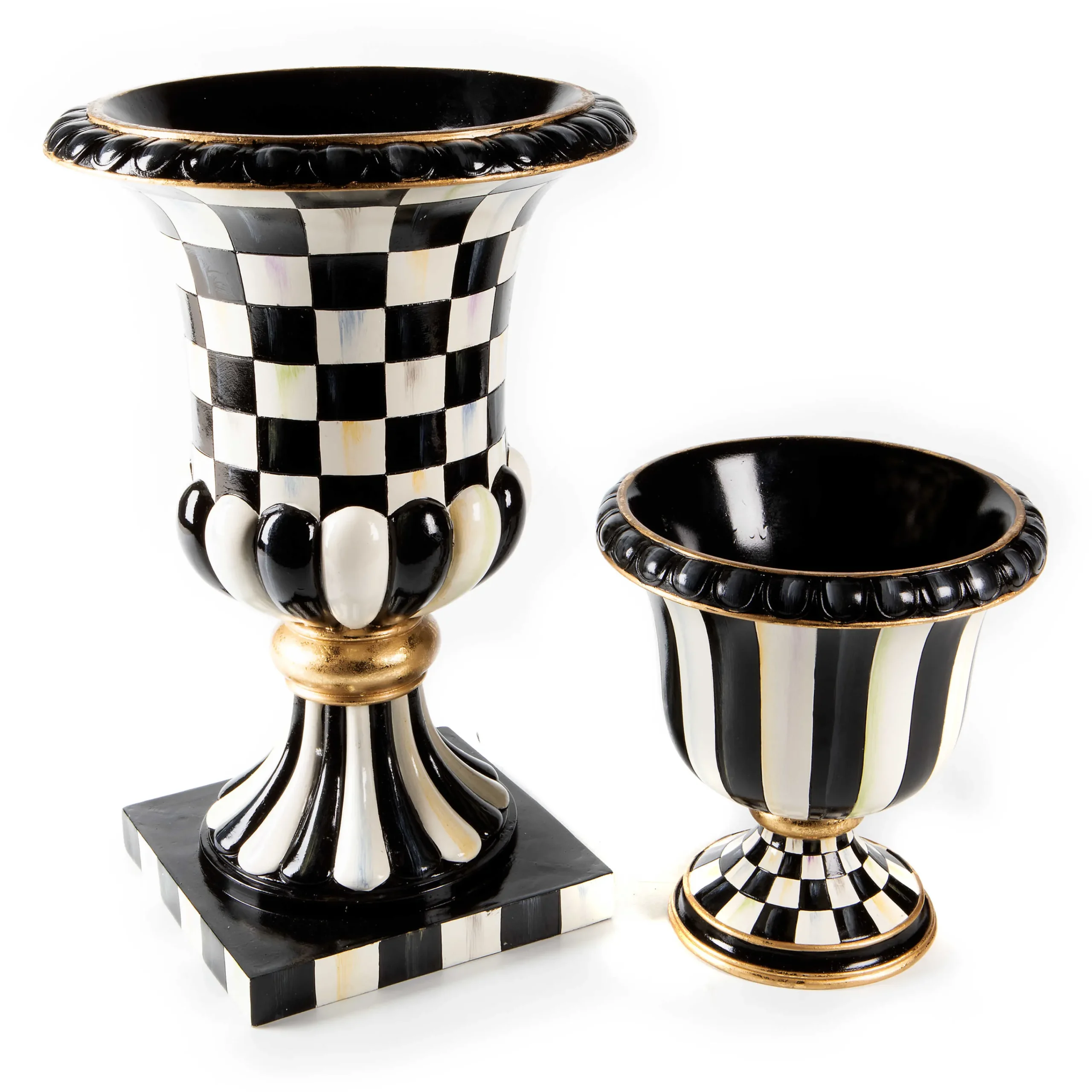 MacKenzie-Childs Courtly Stripe Tabletop Urn| Outdoor