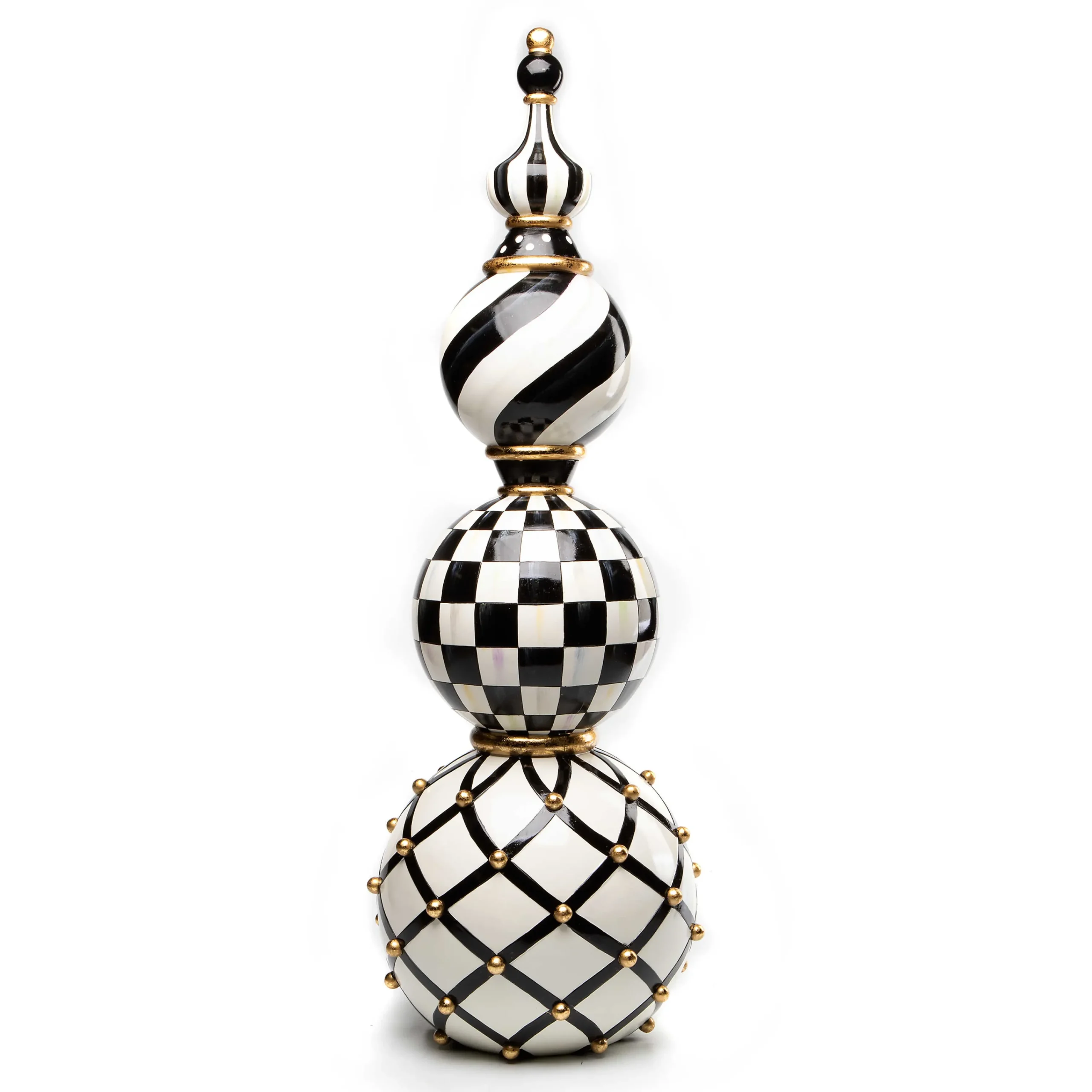 MacKenzie-Childs Courtly Tabletop Finial| Outdoor