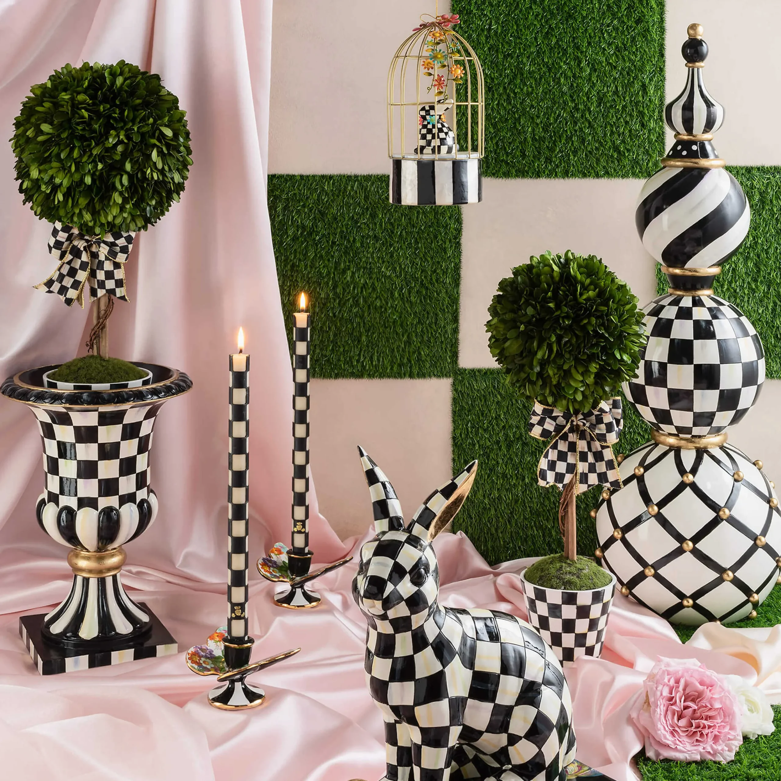 MacKenzie-Childs Courtly Tabletop Finial| Outdoor