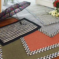 MacKenzie-Childs Courtly Twill 2'6 x 9' Runner| Rugs