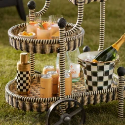 MacKenzie-Childs Courtyard Bar Cart| Outdoor|Bar Entertaining